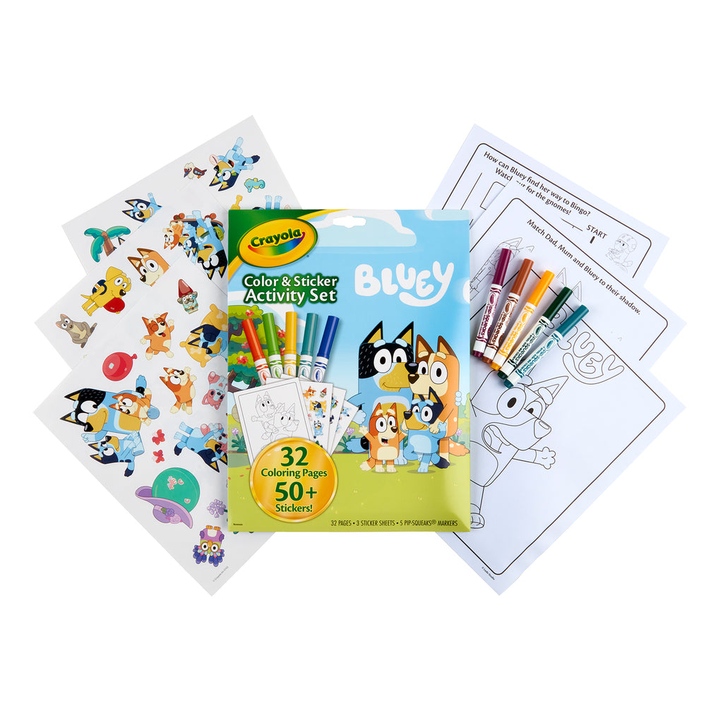 Bluey Crayola Color & Sticker Activity Set
