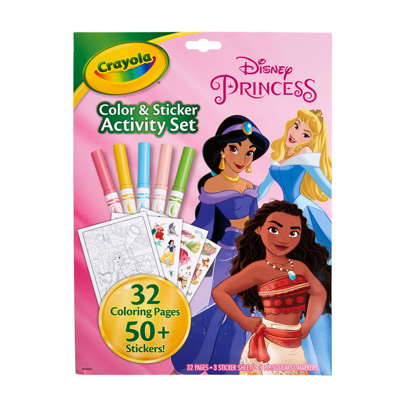 Color & Sticker Activity Set, Princess, 3 Sets