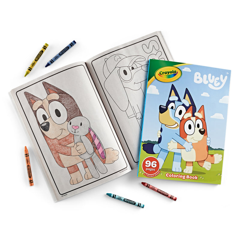 Coloring Book, 96 Pages, Bluey, Pack of 8