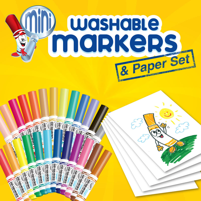 Pip-squeaks Wash Marker & Paper Set