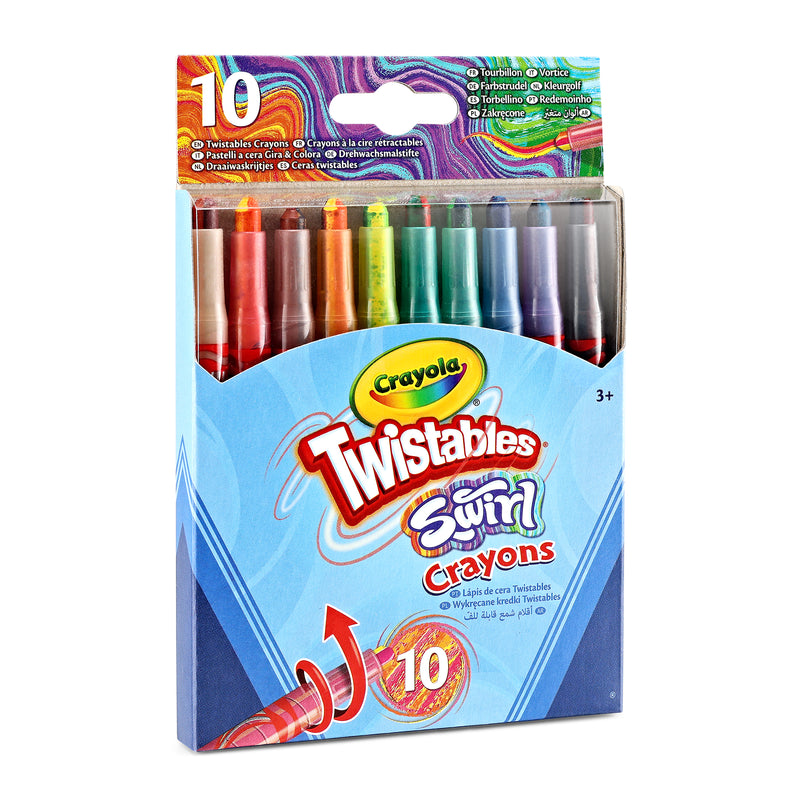 10ct Swirl Mini Twistable Crayons
