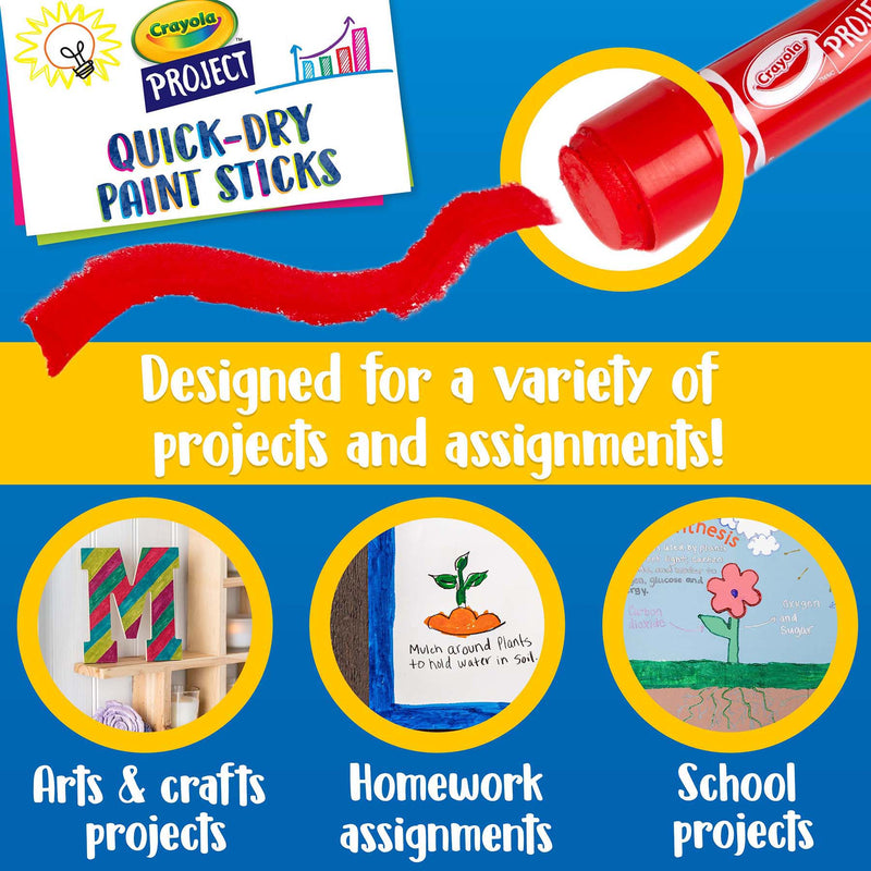 Project™ Quick-Dry Paint Sticks, 6 Per Pack, 6 Packs