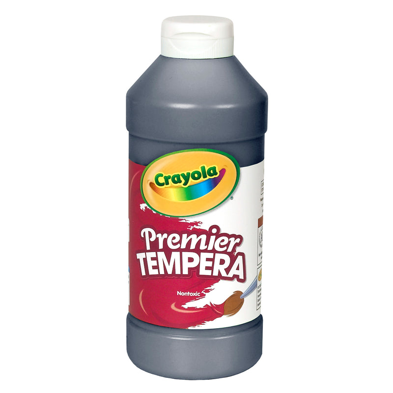 (3 Ea) 16oz Black Premier Tempera Paint Crayola