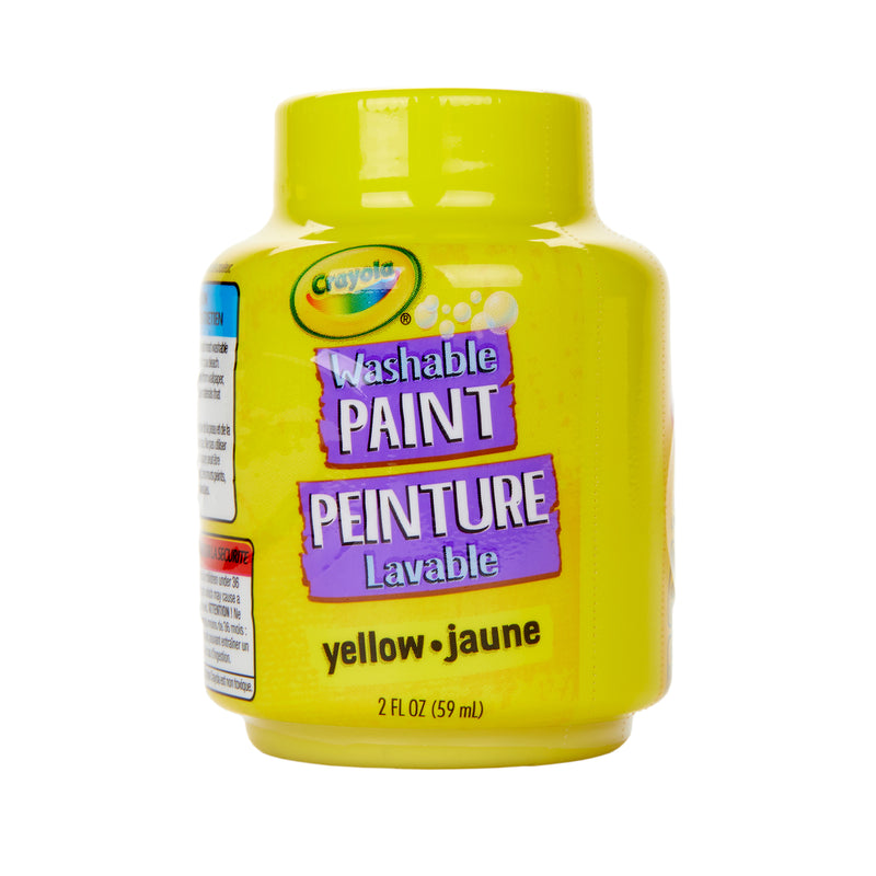 Washable Paint, 2oz, Yellow, Pack of 12