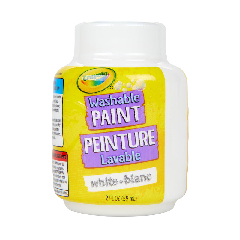 Washable Paint, 2oz, White, Pack of 12