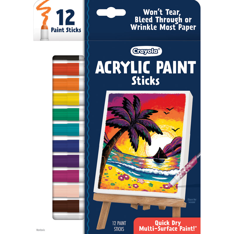 Acrylic Paint Doodle Sticks, 12 Per Pack, 2 Packs