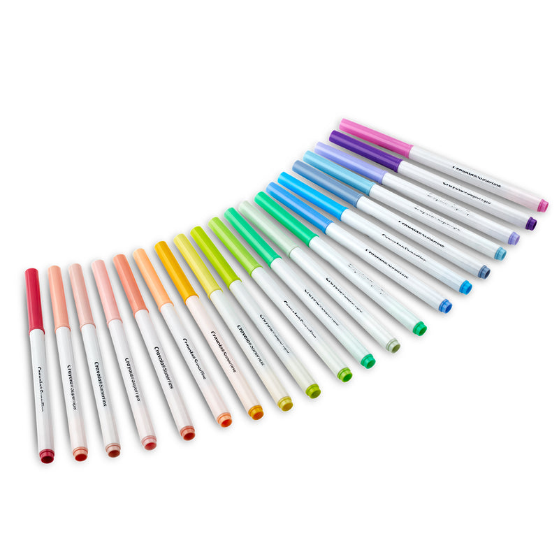 Supertip Markers, Pastel, 20 Per Pack, 6 Packs