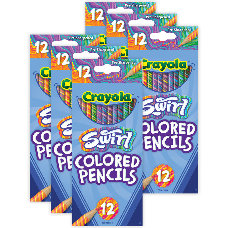 SWIRL Colored Pencils, 12 Per Pack, 12 Packs