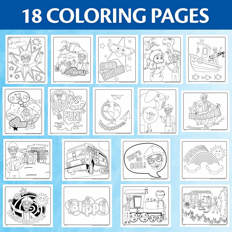 Blippi Coloring Pad & Markers Crayola Color Wonder
