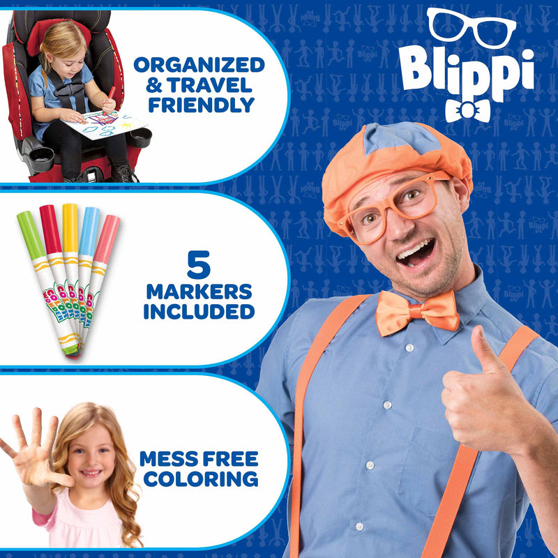 Blippi Coloring Pad & Markers Crayola Color Wonder