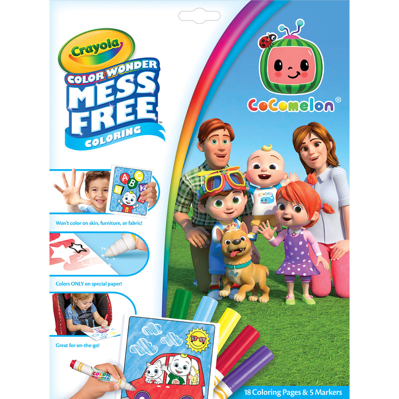 Cocomelon Coloring Pad & Markers Crayola Color Wonder