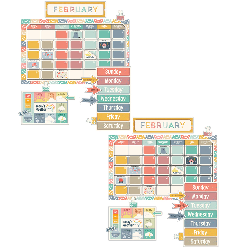 We Belong Calendar Bulletin Board Set, 2 Sets