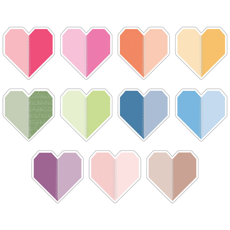 Crafty and Cool Handmade Hearts Cutouts, 36 Per Pack, 6 Packs