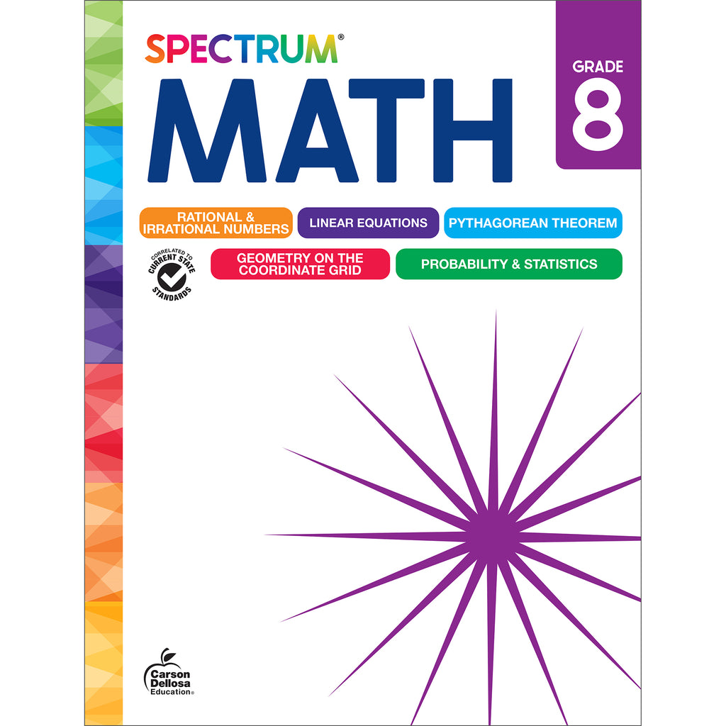 Spectrum Gr 8 Math Workbook