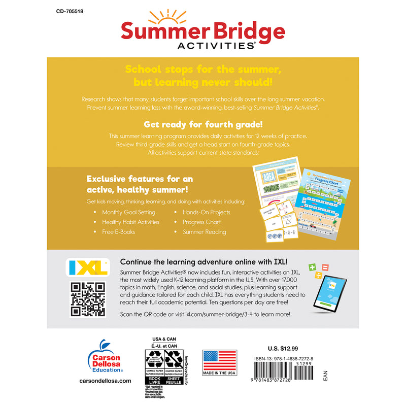 Summer Bridge Activities Gr 3 - 4