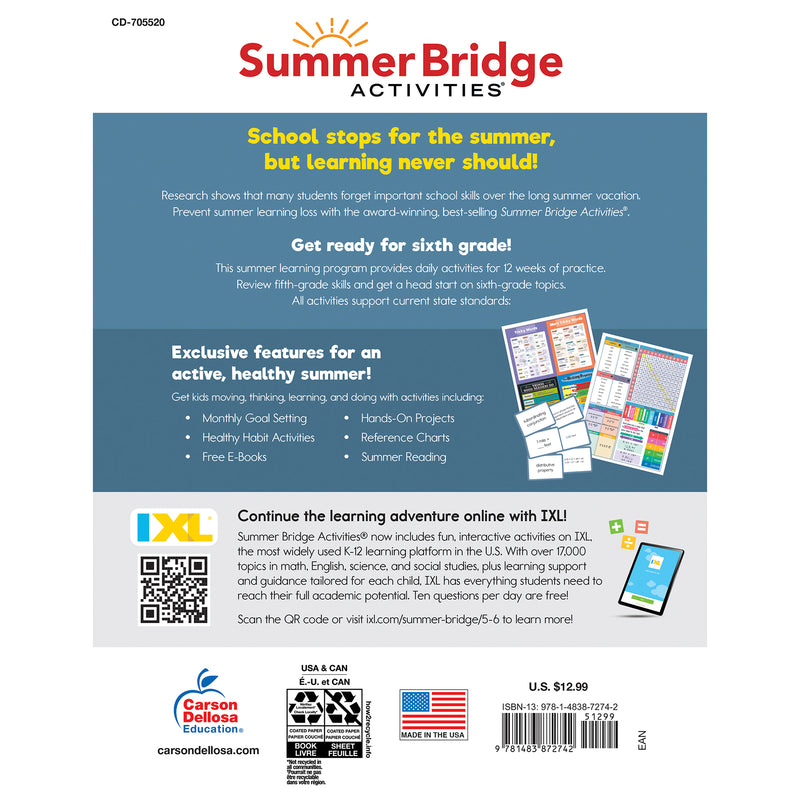 Summer Bridge Activities Gr 5 - 6