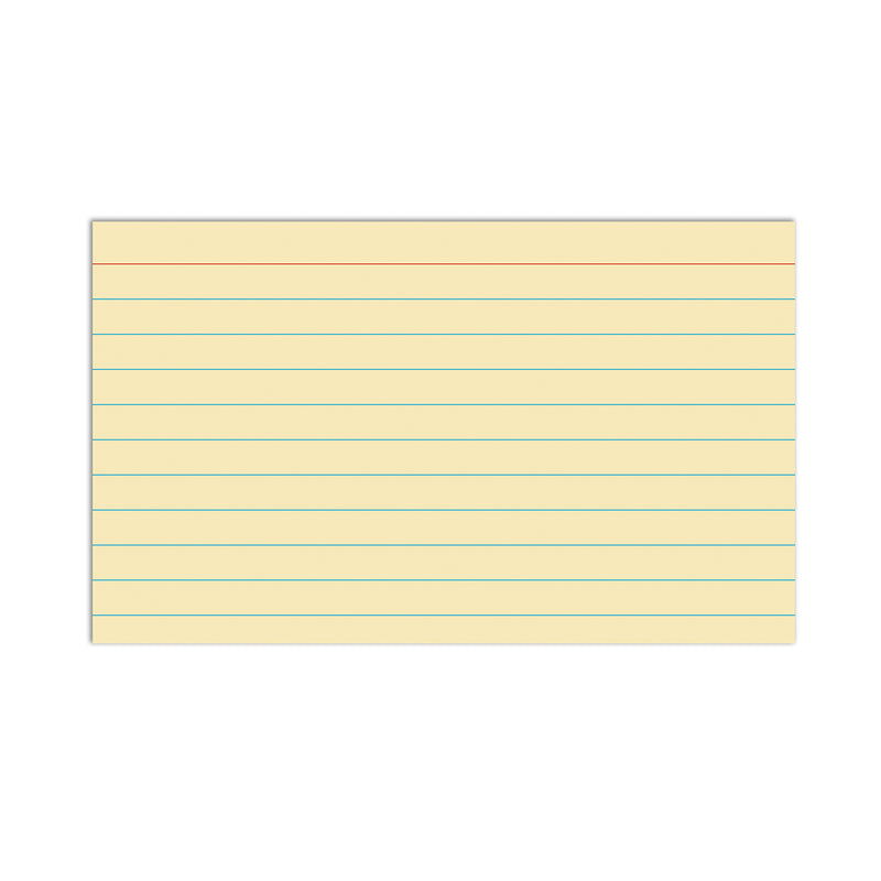 3 X 5 Index Cards Ruled Asst Colors