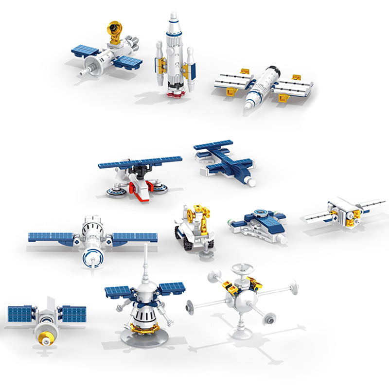 BK07 Aerospace Series Space Station Building Block Set, 573 Pieces