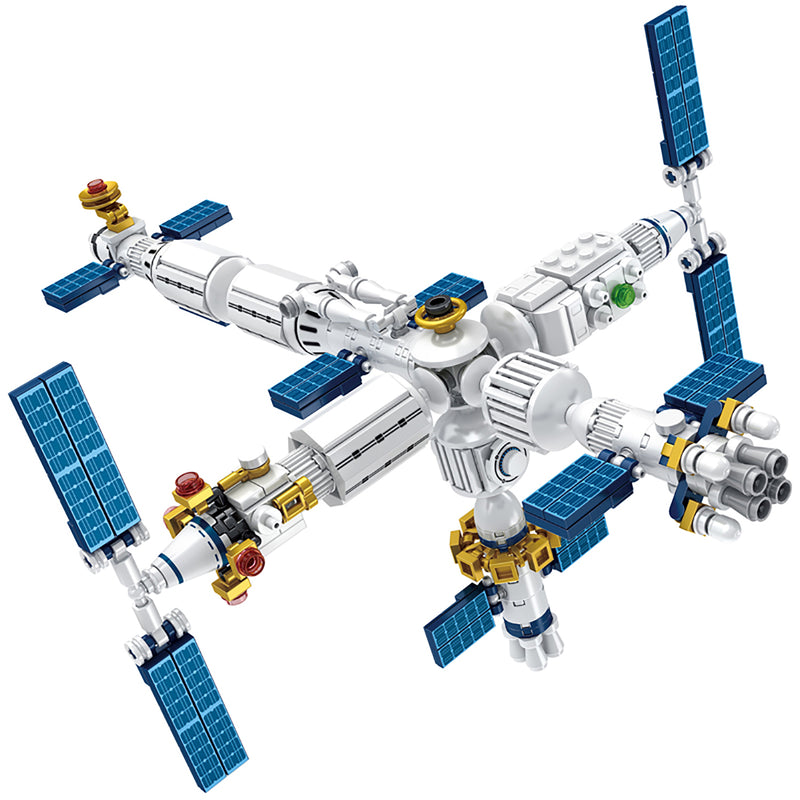 BK07 Aerospace Series Space Station Building Block Set, 573 Pieces