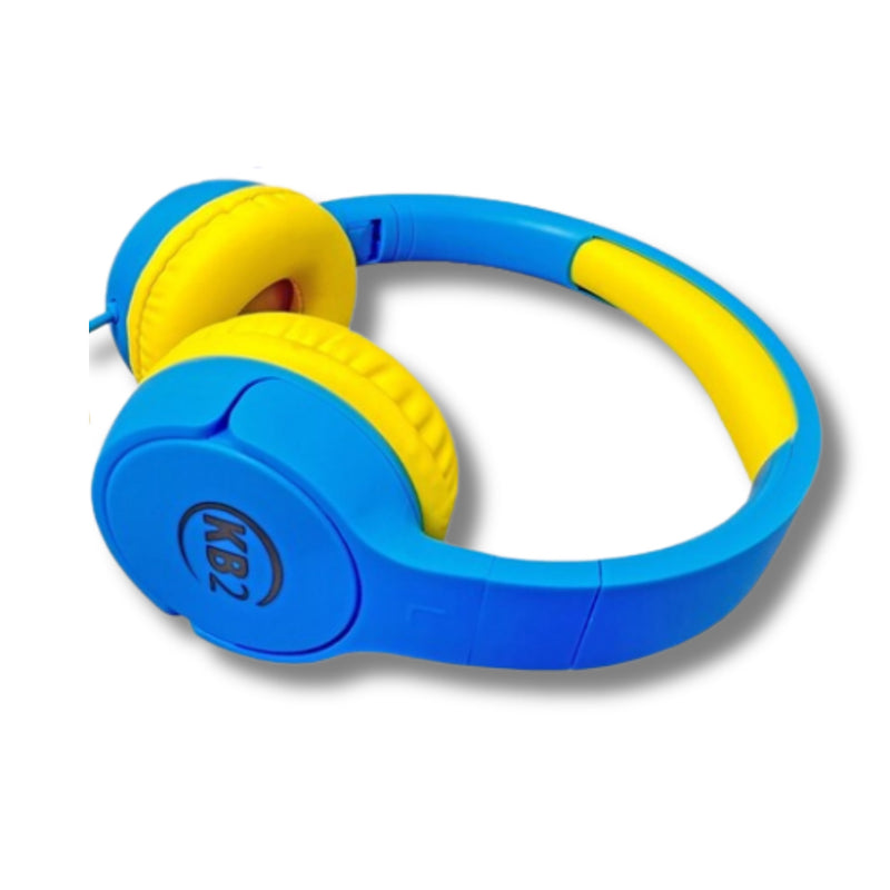 KB2 Premium Kids Headphones, Blue, Pack of 2