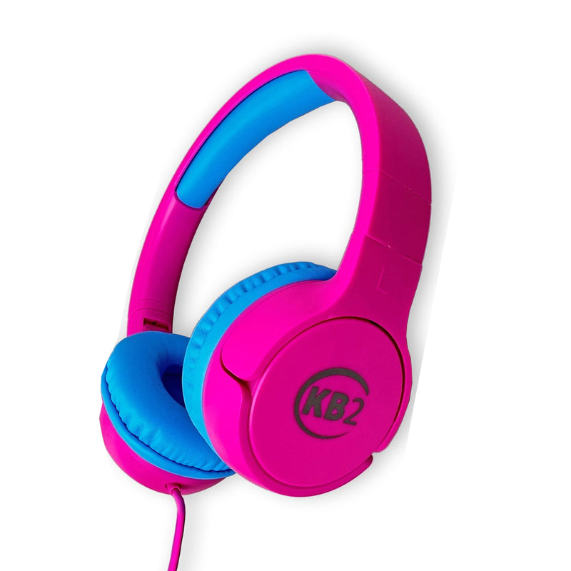 KB2 Premium Kids Headphones, Pink, Pack of 2