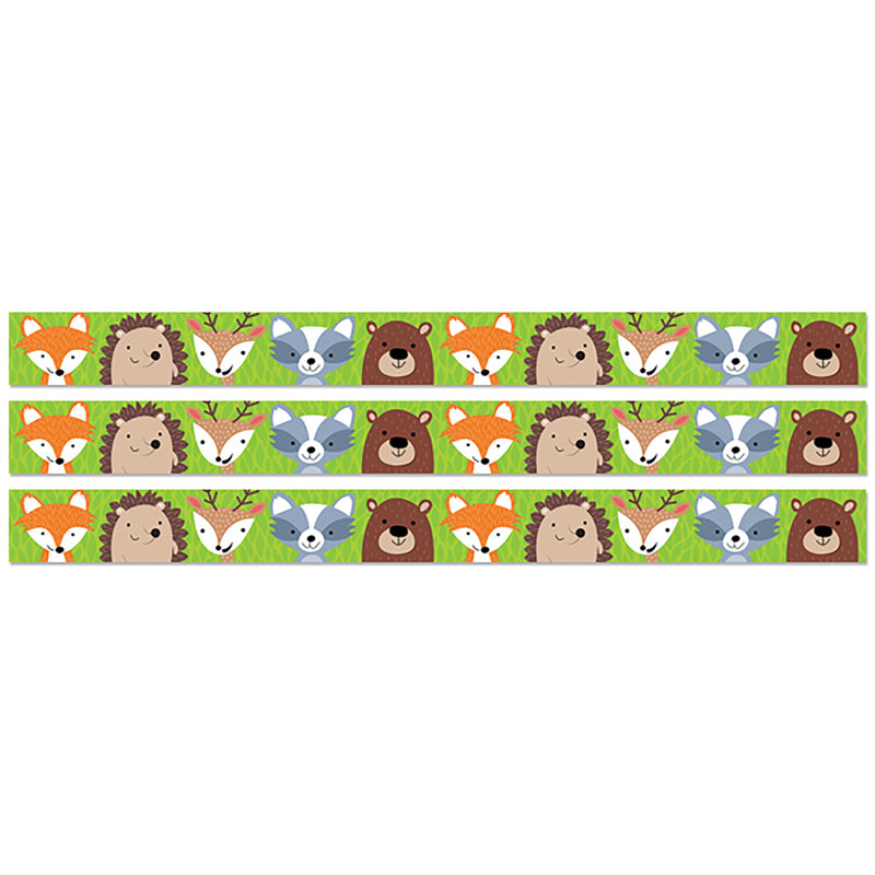 Woodland Animals EZ Border, 48 Feet Per Pack, 3 Packs