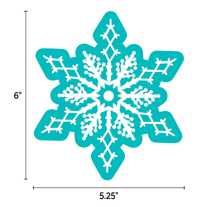 Snowflakes 6" Designer Cut-Outs, 36 Per Pack, 3 Packs
