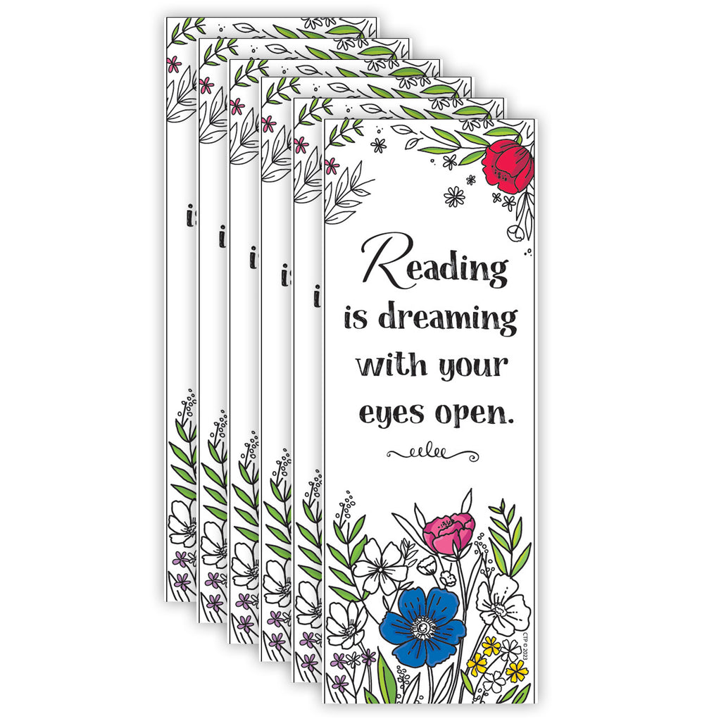 Bright Blooms Bookmark, 30 Per Pack, 6 Packs