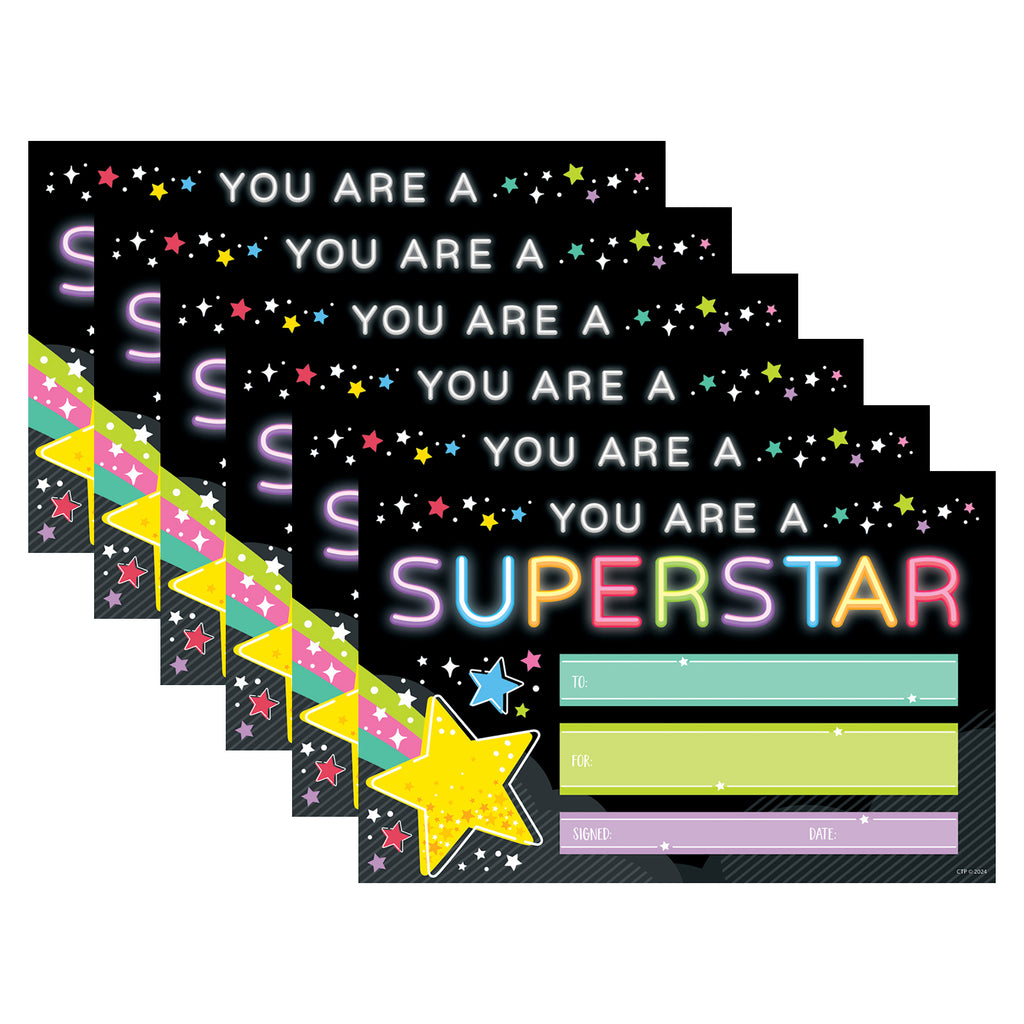 Star Bright Superstar Awards, 30 Per Pack, 6 Packs