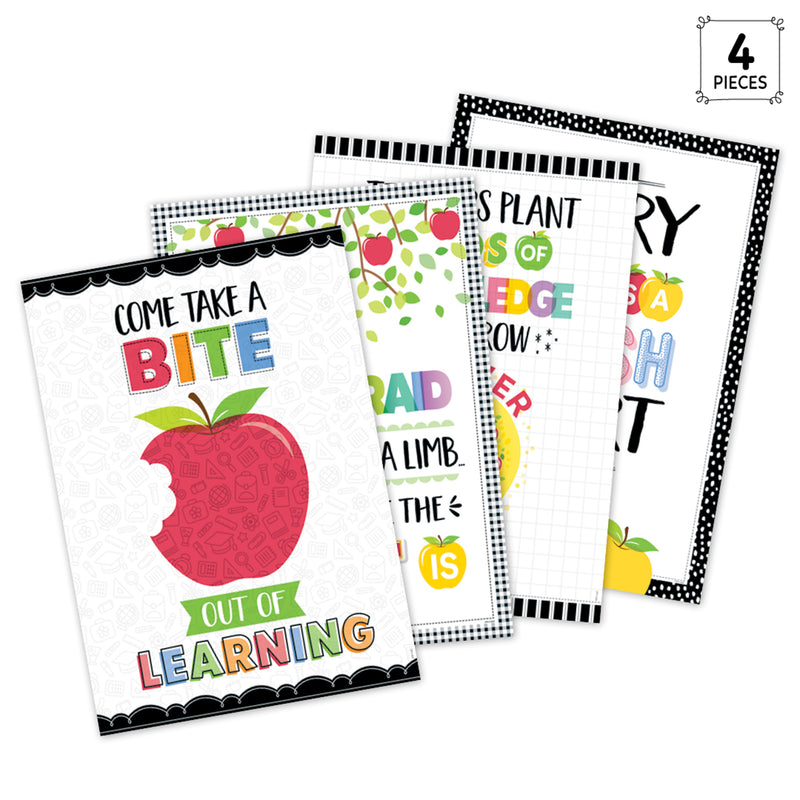 Apple Time Inspire U 4-Poster Pack, 13-3/8" x 19"