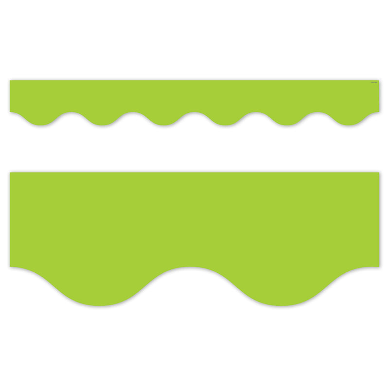 Core Decor Lime Wavy EZ Border, Bulletin Board Border, 48 Feet Per Pack, 3 Packs