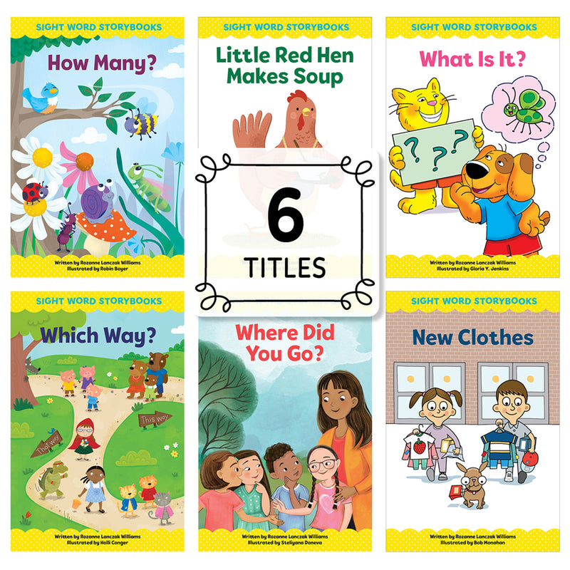 Sight Word Storybooks Set 3, 6 Books