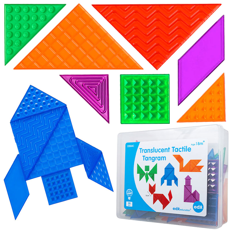 Translucent Tactile Tangrams