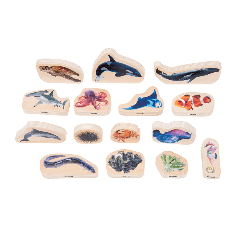 Wooden Sea Life Blocks