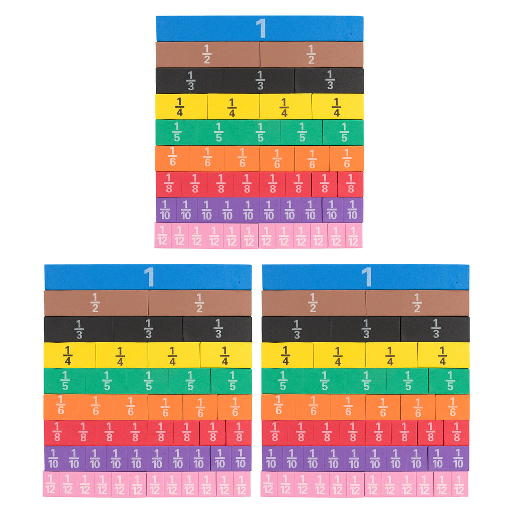 (3 St) Magnetic Fraction Tiles