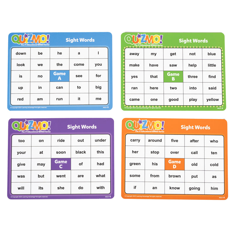 Quizmo Sight Word Set 1
