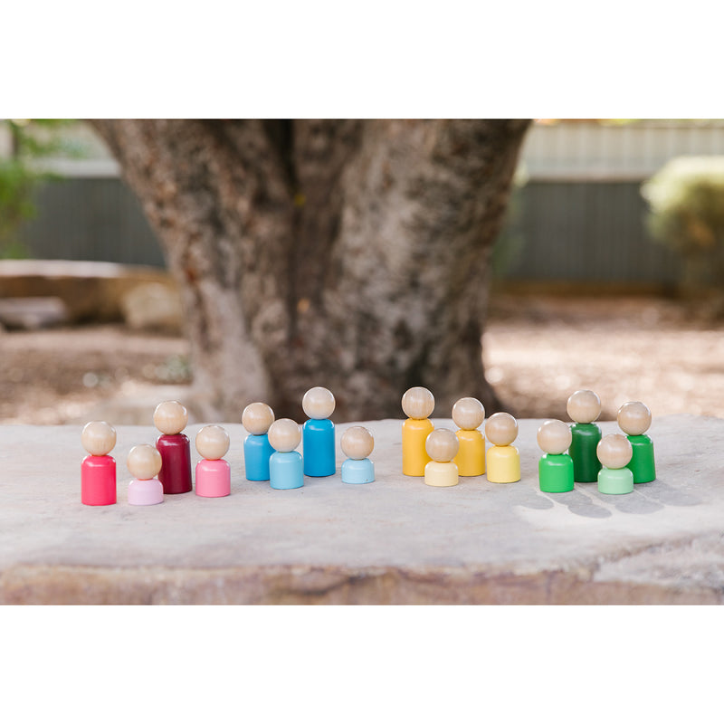 Rainbow Families Wooden