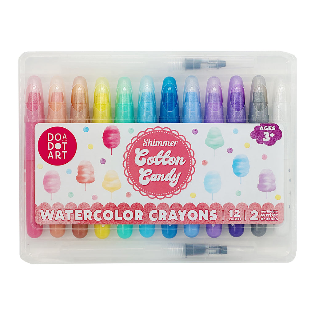 Shimmer Watercolor Crayons Cotton Candy