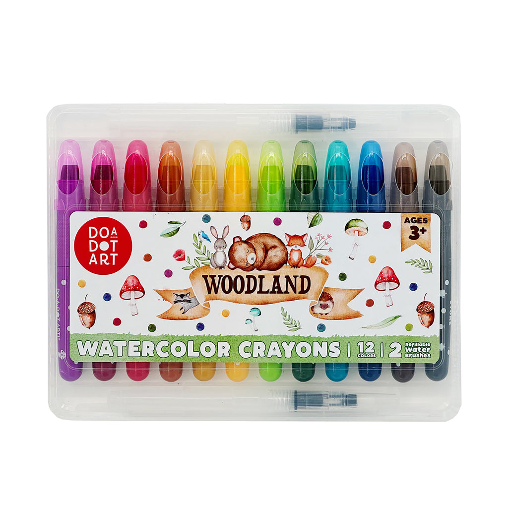 Woodlands Watercolor Crayons