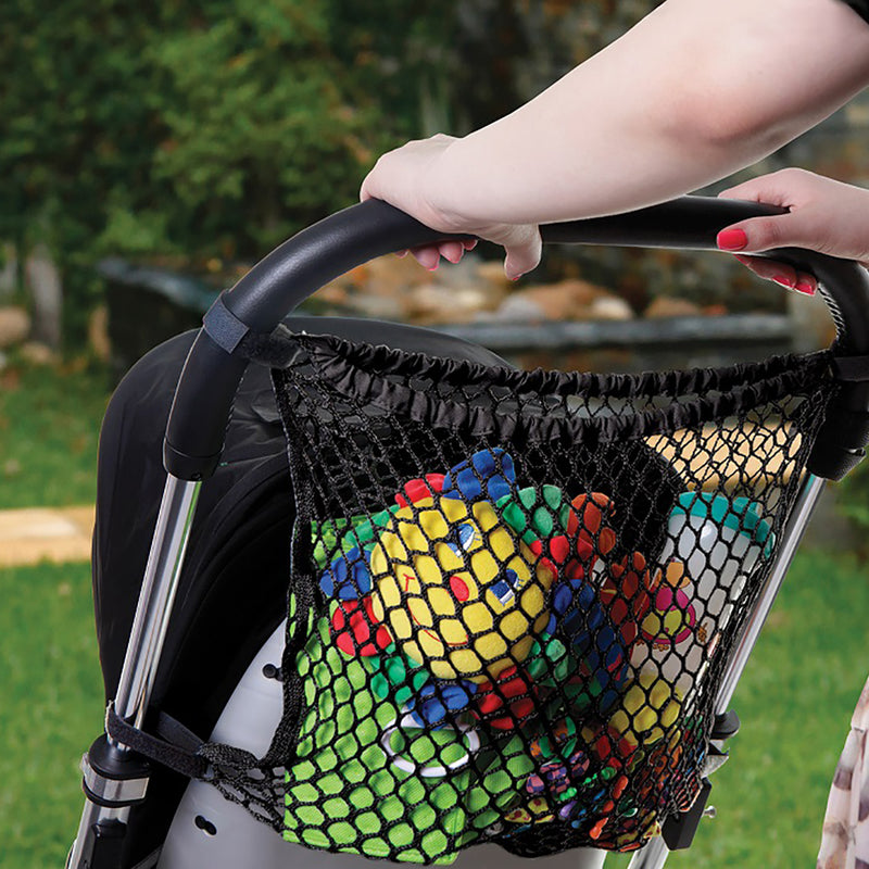 Strollerbuddy® Stroller Net Bag - Black Mesh, Pack of 3