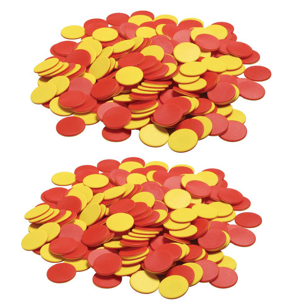Two Color Counters, 200 Pieces Per Pack, 2 Packs