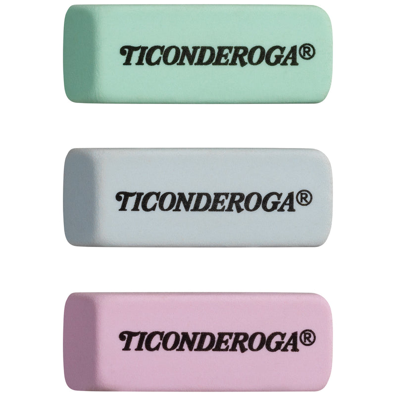 Pastel Wedge Eraser, 3 Per Pack, 24 Packs