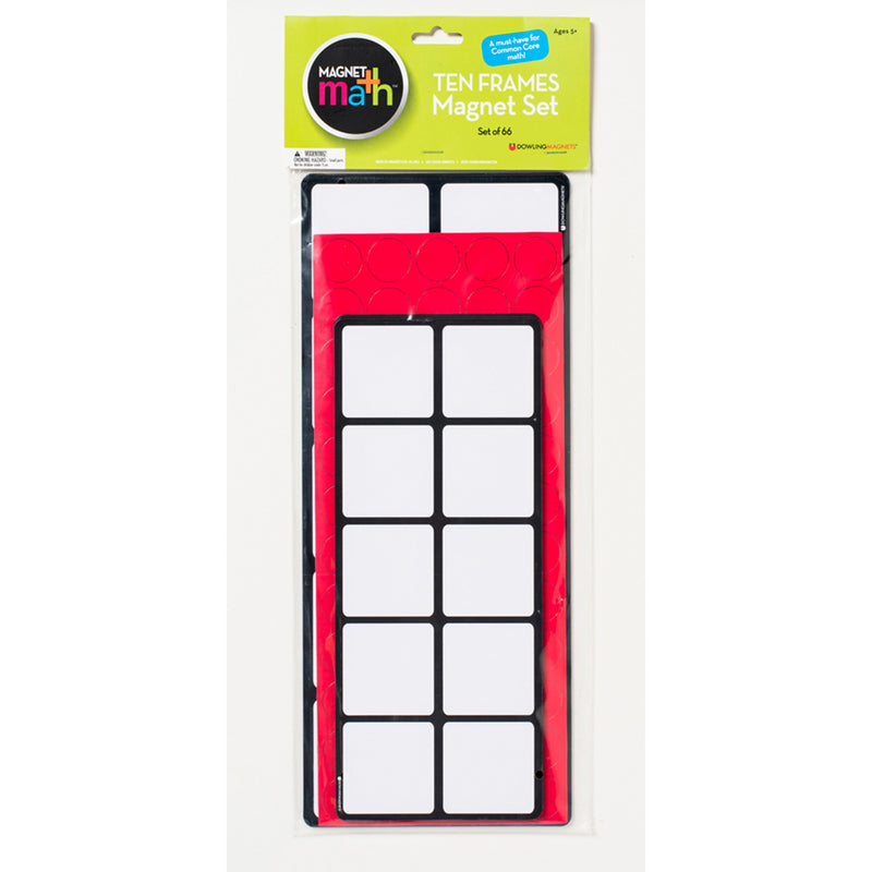 Ten Frames Magnet Set with Extra Two-Color Counters Bundle