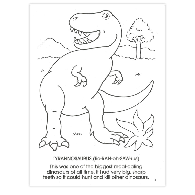 Dinosaurs Coloring Book, Pack of 6