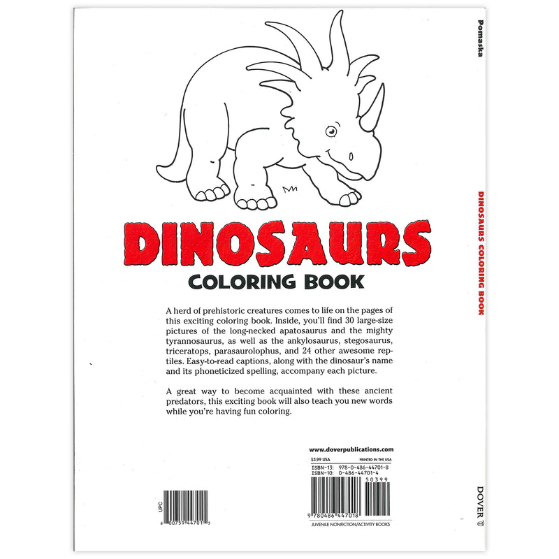 Dinosaurs Coloring Book, Pack of 6