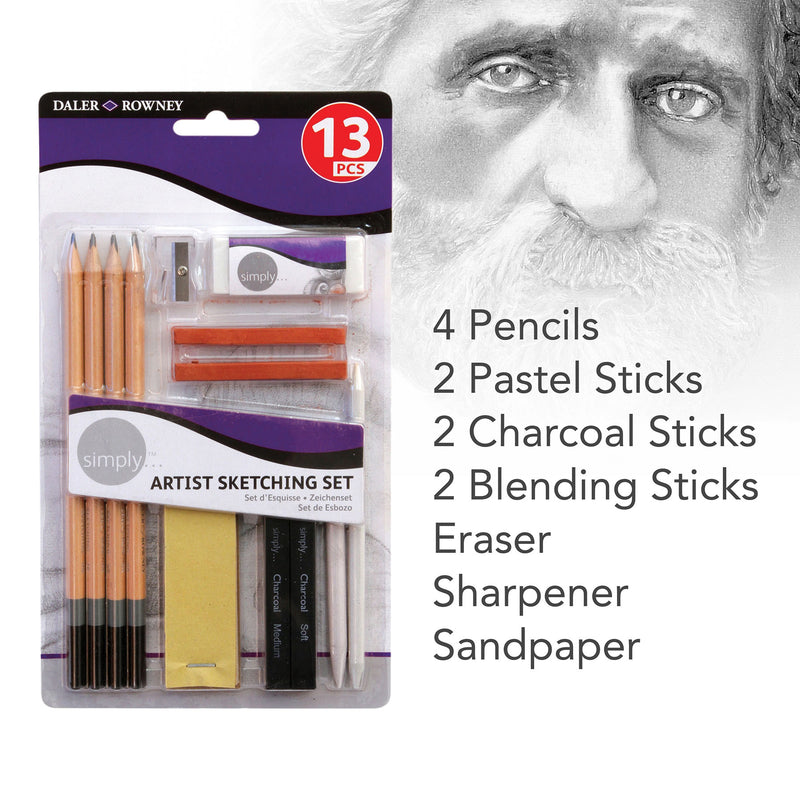 Simply Sketching Pencils Set 13ct