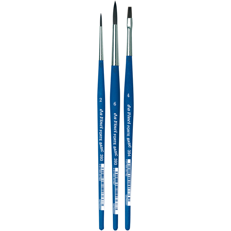 Forte Synth Basic 3 Brush Set Blue