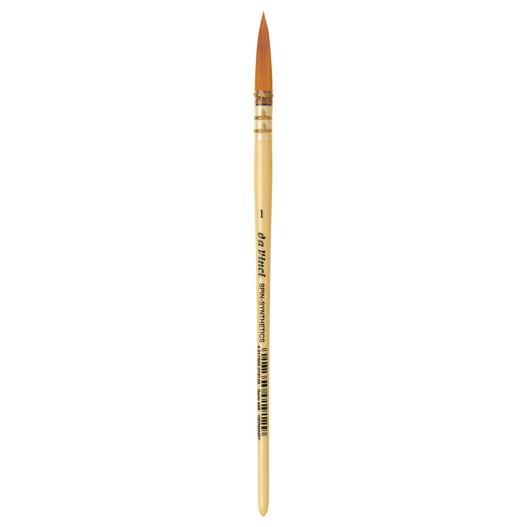 COSMOTOP-SPIN Quill Brush, Synthetic, Watercolor & Indian Ink, Round, Series 488, Size 1