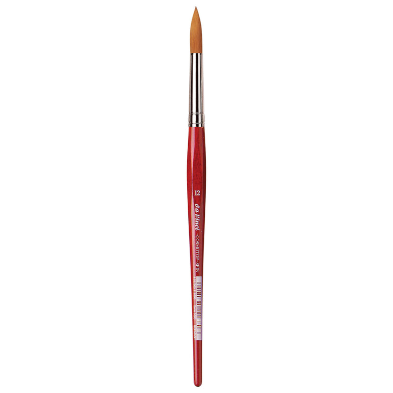 COSMOTOP-SPIN Silkpainting Brush, Synthetic, Watercolor, Round, Size 12