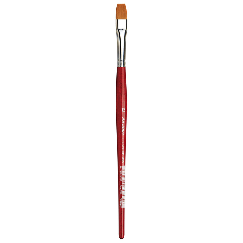 COSMOTOP-SPIN Silkpainting Brush, Synthetic, Watercolor, Flat, Size 12